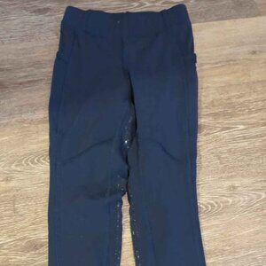 Kerrits Ice Fil Full Seat Tech Tight in Navy - Children's small